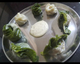 சிக்கன் மோமோஸ் (முட்டைகோஸ் இலை shape  மற்றும் ரோஸ் shape)(Chicken momos recipe in tamil) ரெசிபி ஸ்டேப் 13 புகைப்படம்