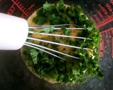 A picture of step 1 of Scrambled Egg,Kale,Parsley Healthy Breakfast #Kitchenwordsearch.