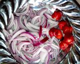 A picture of step 2 of Dambun shinkafa with cabbage.