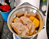 Foto del paso 3 de la receta: Gazpacho de melocotón con aroma de albahaca (en Thermomix)