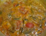 A picture of step 7 of Vendaika Puli Kulambu (Okra Curry).