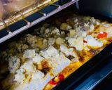 Foto del paso 4 de la receta: FILETES DE BRÓTOLA CON CREMA/NARANJA/ROQUEFORT Y PAPAS A LA MOSTAZA 👏😋😋👏😋😋🤩