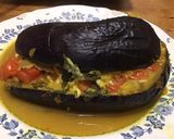 Une image de l'étape 16 de Aubergines farcies épinards courgettes tomates cerises et mozzarella.