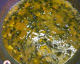 A picture of step 6 of Maharashtrian alu chi patal bhaji.