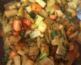 A picture of step 9 of Nepalese-style Vegetable Curry - vegan.