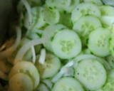 A picture of step 2 of Cucumber and onion salad.