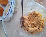 Zöldfűszeres, sajtos, húsmentes batáta csónak recept fázis 3 fotója