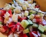 Nyári vegyessaláta recept fázis 4 fotója