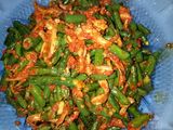 Kacang panjang teri balado