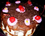 Foto langkah ke 3 dari resep Birthday cake blumut (blue imut).