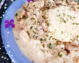 Une image de l'étape 4 de Champignons stroganof poulet et semoule 😋.