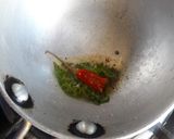 A picture of step 7 of Vermicelli dosa with sambhar chutney.