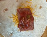 A picture of step 4 of Easy Mini Breakfast Burrito.