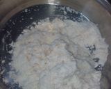 A picture of step 3 of Sugar coat khaja.