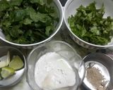 A picture of step 1 of Mint Coriander & Yogurt Dip.