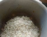 A picture of step 4 of Soya pulav.