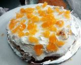 A picture of step 1 of Mix fruit chocolate cake.
