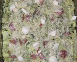 A picture of step 3 of Zucchini and Speck Lasagna 💚.