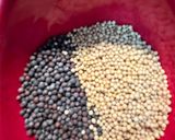 A picture of step 1 of Odisha Guwar Beans Besara Bhaja (Dry Cluster Beans Sabji with Mustard Paste).