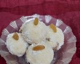 A picture of step 3 of Milkmaid coconut laddoo😋.