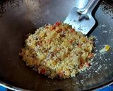 A picture of step 3 of Palak Upma.