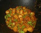 Foto langkah ke 5 dari resep Tumis buncis kentang n telur puyuh pedas !!.