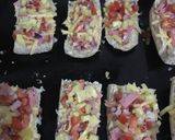 A picture of step 3 of Hawaiian pizza rolls.