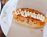 Gambar langkah 4 resipi Hot Dog - NYC style.