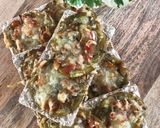 Une image de l'étape 6 de TARTINES PESTO/AUBERGINES/POIVRONS.