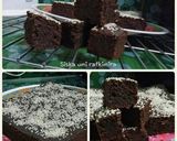Foto langkah ke 10 dari resep Brownies Pisang 2 telur No Mixer bisa kukus / oven sama2 yummy.