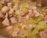 Pas rețetă ȚELINĂ CU CARNE DE PORC ȘI CIUPERCI, DREASĂ CU OU Ș LĂMÂIE! 5 fotografie