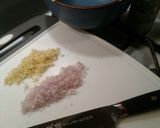 A picture of step 2 of My wife's vinaigrette/meat and fish marinade!!!.