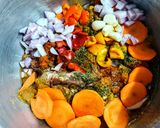 Foto del paso 1 de la receta: MENESTRA DE🍛Lentejas, con Pechuga de🐥Pollo...!