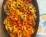 A picture of step 6 of Grilled Mango Sweet Pepper Shrimp.