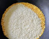 A picture of step 2 of Yellow lentils Rice Khichudi.