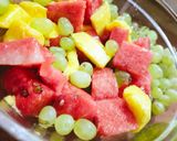 A picture of step 3 of Three colour fruit salad.