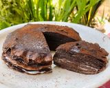 Foto langkah ke 6 dari resep Mille Crepes Oat Coklat.