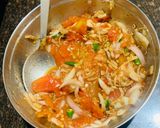 A picture of step 4 of Kaddi patalghanta chudchuda (Roasted tomato with bamboo shoots).