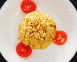 Hình bước làm 9 của món Cơm hấp nồi nhân gà và xúc xích