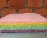 Foto langkah ke 6 dari resep Rainbow cake kukus.
