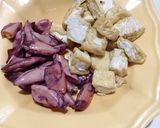 Foto langkah ke 1 dari resep Cumi asin tahu cabai hijau.