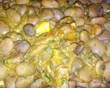A picture of step 2 of Waken gida AKA kidney beans.