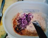 A picture of step 4 of Japanese pancake - 'Okonomiyaki'.