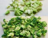 A picture of step 2 of Broccoli and Chicken Breast with Butter Soy Sauce Stir-Fry.