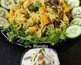 A picture of step 12 of Authentic Karnataka Style Vegetable Pulao.
