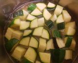 A picture of step 2 of Zucchini & aubergine curry.