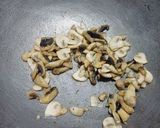 A picture of step 1 of Mushroom Stroganoff with hurb rice.