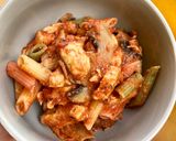 Paradicsomos csirkemell penne tésztával, avagy majdnem milánói 🍅🐤🍝🍷 recept fázis 7 fotója