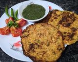 A picture of step 4 of Corn and Multigrain chilla.