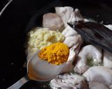 A picture of step 2 of Chicken Karhai.